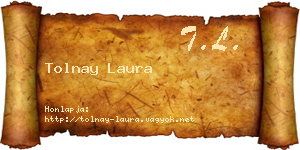 Tolnay Laura névjegykártya